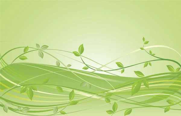 Banner verde — Vector de stock