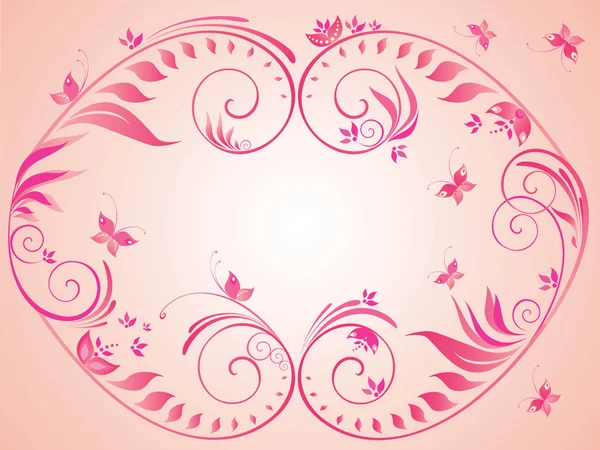 pembe vintage çerçeve çiçek