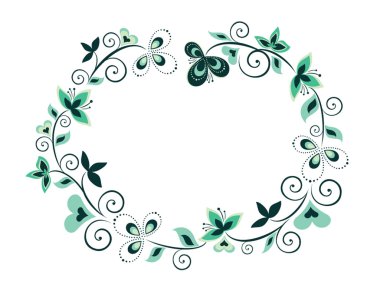 Dekoratif çiçek kenarı