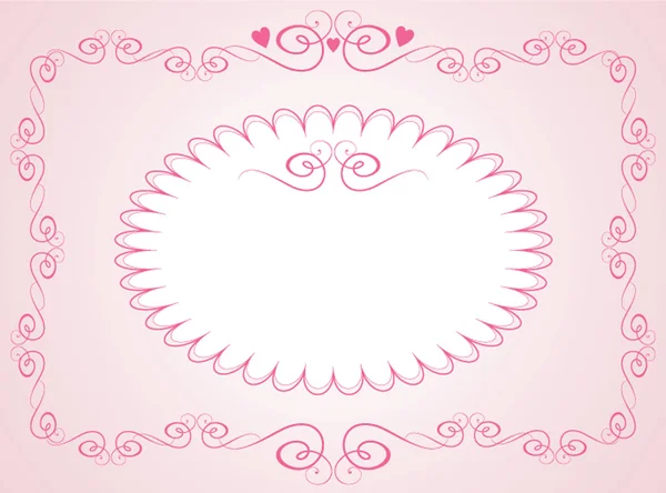 Красивая розовая граница — стоковый вектор