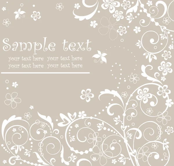 Cartão floral Pastel Ilustração De Stock