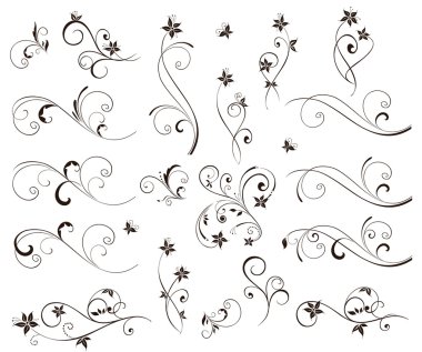 Düğün floral Şablonlar