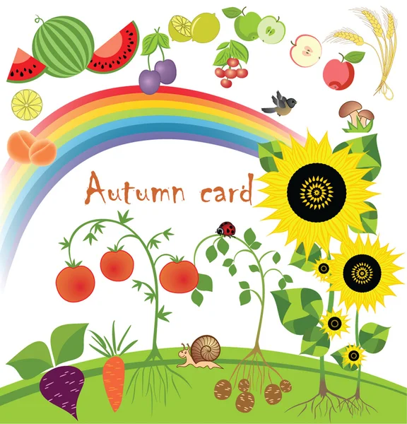 Autumn card — Stock Vector