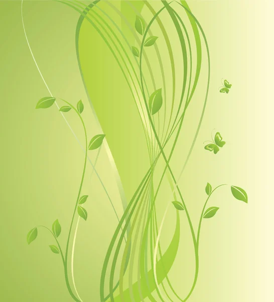 Groene ecologische banner — Stockvector