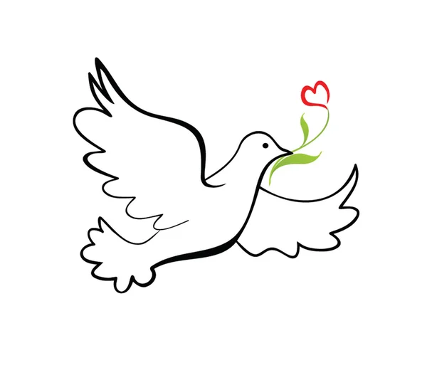 Dove of peace — Stock Vector