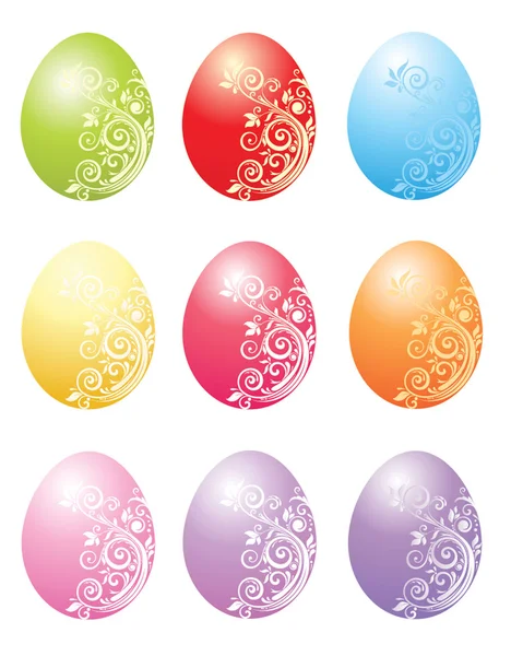 Uova di Pasqua variopinte — Vettoriale Stock