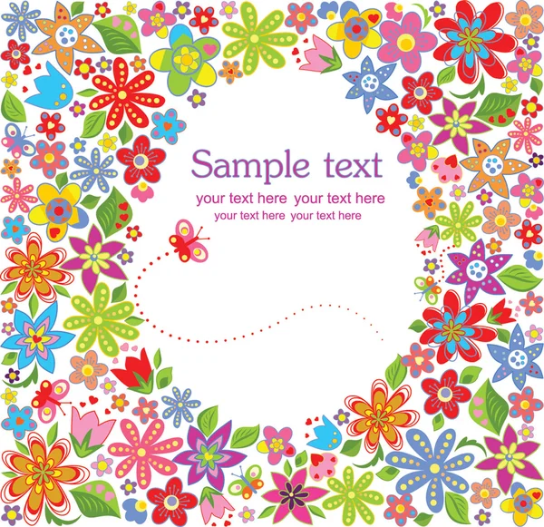 Paskalya çiçek kartı