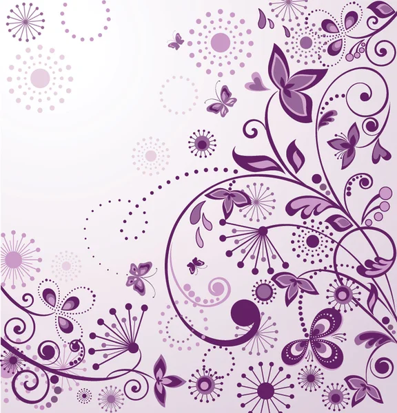 Cartão de saudação violeta —  Vetores de Stock