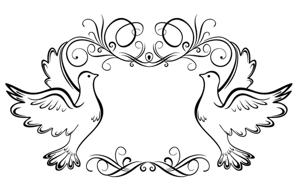 Wedding frame Stock Illustration