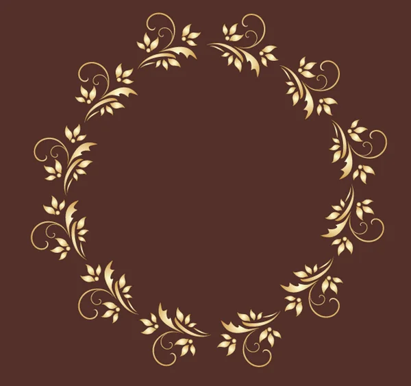 Gold wreath — Stock Vector