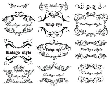 Vintage design. ayarla.