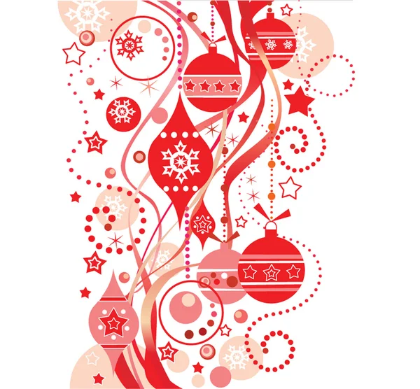 Jul röd bakgrund — Stock vektor
