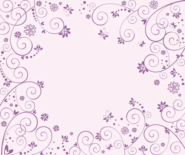 Bruiloft violet kaart — Stockvector