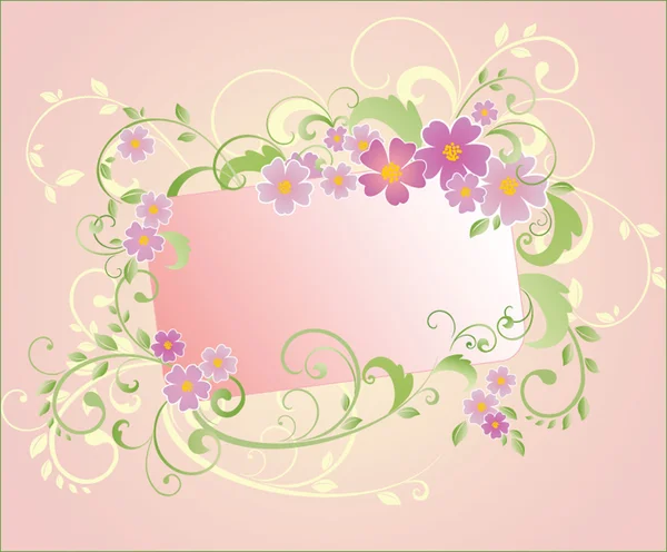 Floral frame — Stock Vector