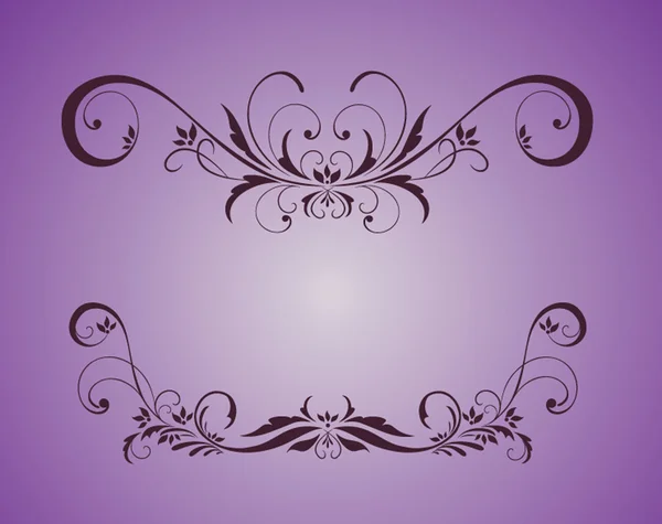 Vintage violet frame — Stock Vector