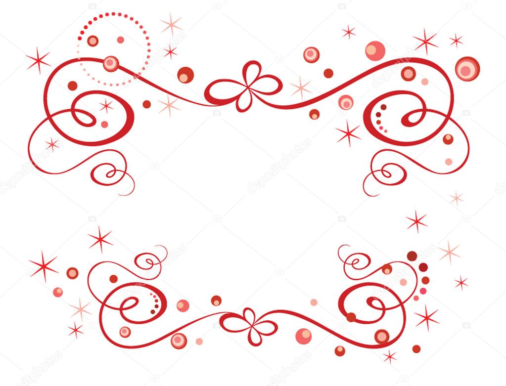 Download Red holiday border — Stock Vector © antonovaolena #21287097