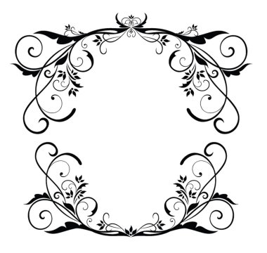 Vintage siyah çerçeve