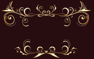 Vintage altın çerçeve