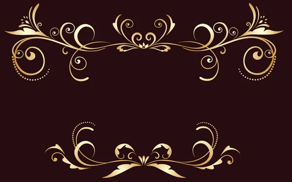 Vintage gold frame — Stock Vector