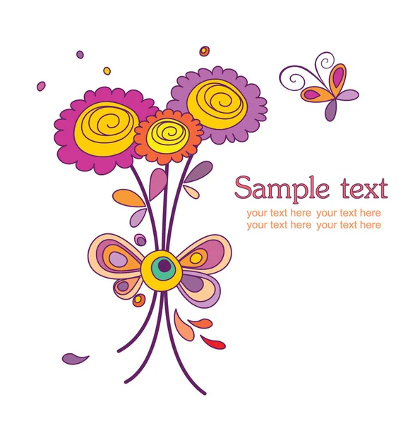 Cheerful bouquet — Stock Vector