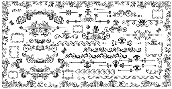 Декоративные винтажные элементы — стоковый вектор