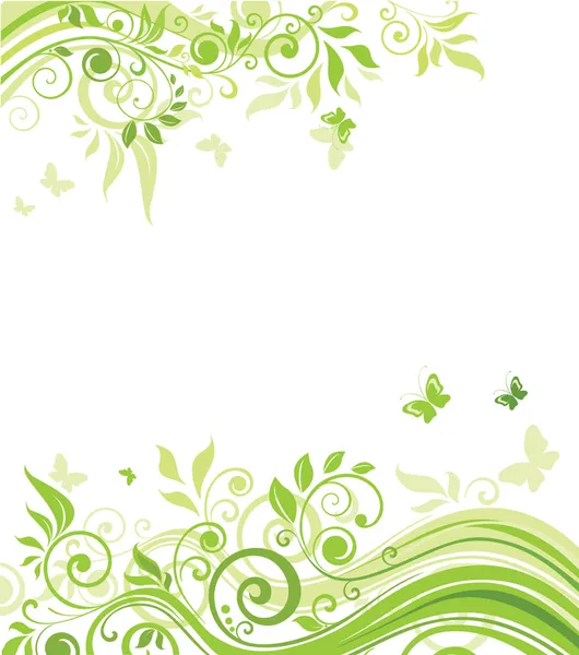 Green background — Stock Vector