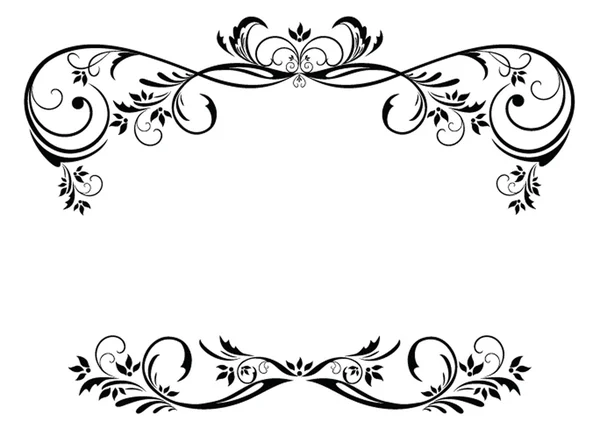 Vintage floral frame — Stock Vector