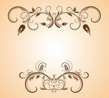 Vintage çerçeve çiçek