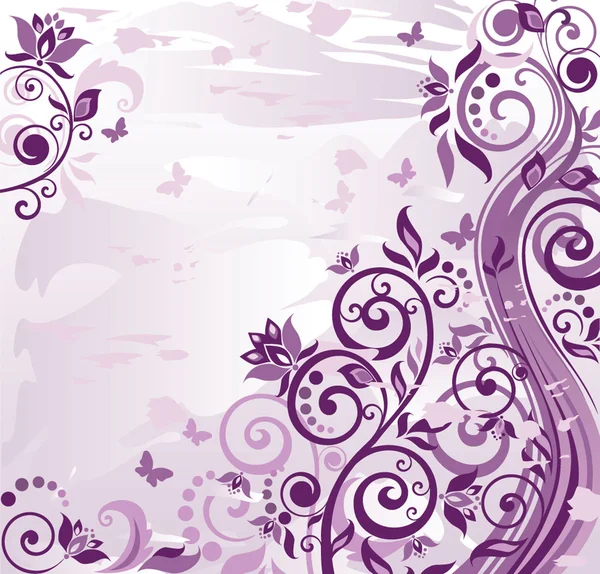 Lilac vintage card — Stock Vector