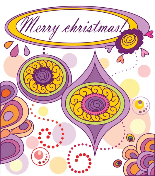 Funny xmas card — Stock Vector