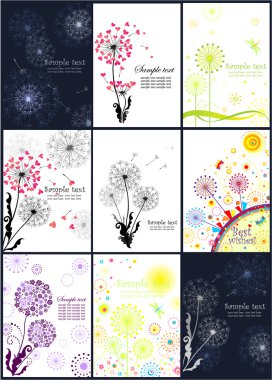 dandelions ile soyut afiş