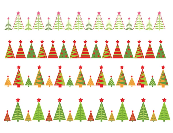 Christmas seamless borders — Stock Photo, Image