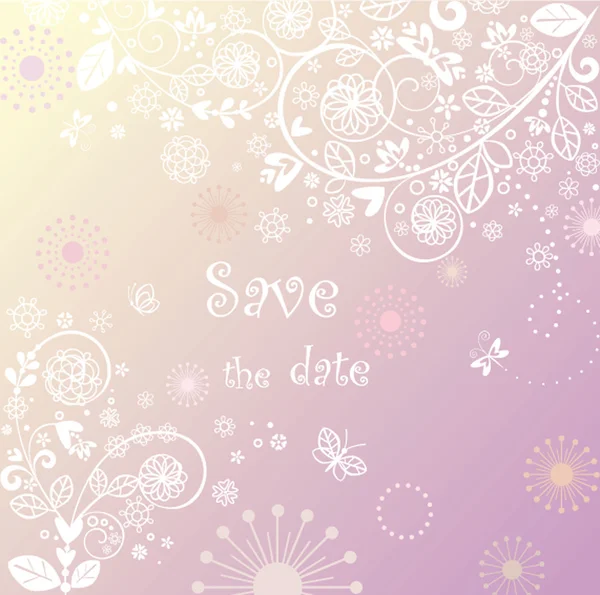 Hermoso fondo de boda de encaje — Vector de stock