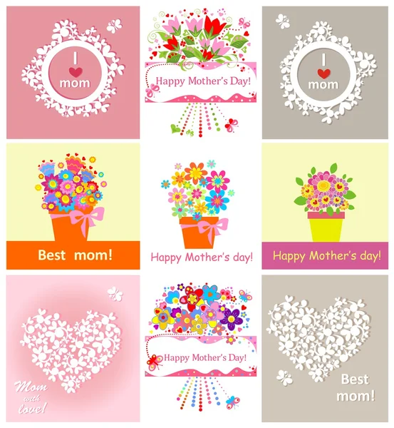 Greetings for Mothers day — Stock Vector