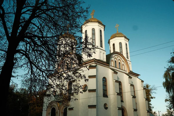 Şehirdeki Eski Kilisenin Manzarası Kutsal Üçlünün Kilisesi — Stok fotoğraf