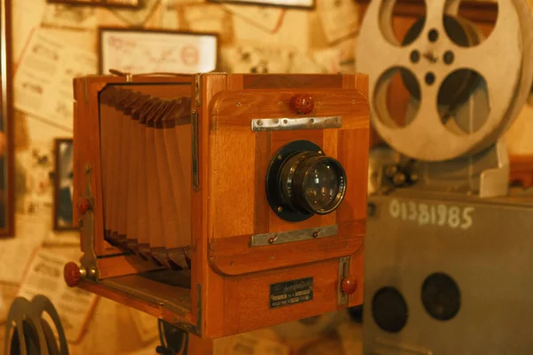 Old-style vintage movie camera