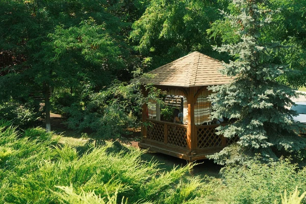 Traditional Ukrainian Gazebo Garden — Fotografia de Stock