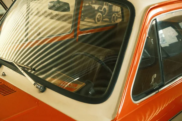 Car Interior Close Glass Soviet Car Old Vintage Retro Car — Stock Photo, Image