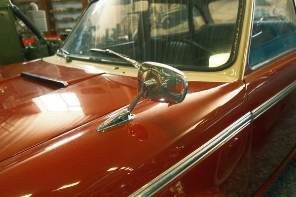 Classic Car Close Interior Glass Old Vintage Retro Car Classic — Fotografia de Stock