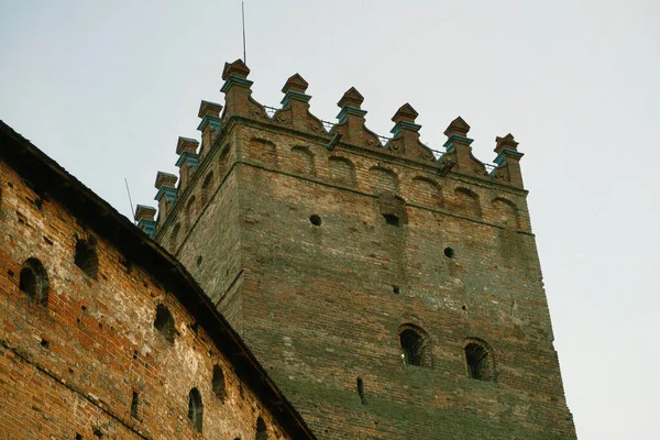 Walls Tower Ancient Castle Brick Walls Watchtower Ancient Castle History — Stock Photo, Image