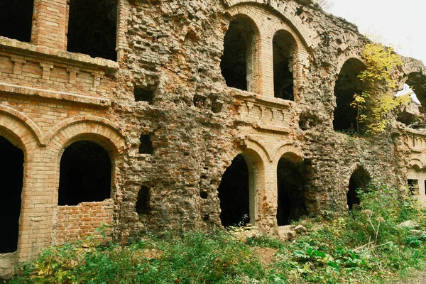 Ruins of Tarakaniv fortress - Tarakaniv village, Dubno district of Rivne Oblast, Ukraine. Abandoned Military Tarakaniv Fort, Dubno Fort.