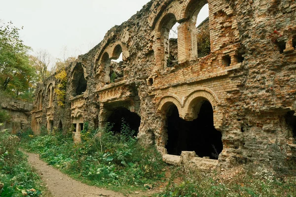 Ruins of Tarakaniv fortress - Tarakaniv village, Dubno district of Rivne Oblast, Ukraine. Abandoned Military Tarakaniv Fort, Dubno Fort.