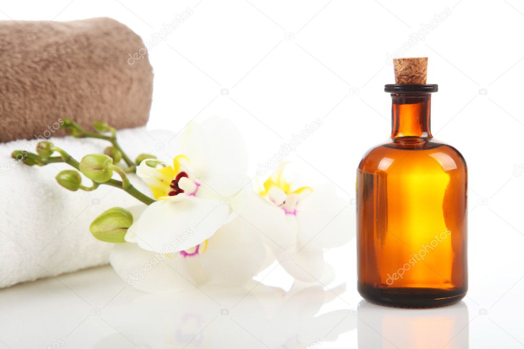 Aromatherapy and Massage Oil — Stock Photo © gubcio 21309049