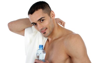 çalışmadan sonra mutlu bir adam