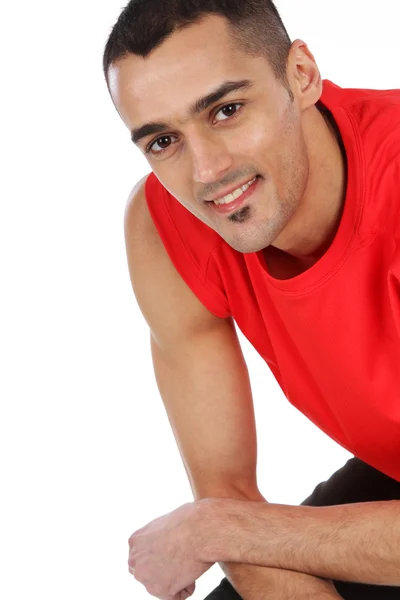 Happy man after workout — Stock Photo, Image