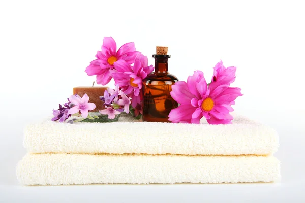 Aromaterapeutické a masážní oleje — Stock fotografie