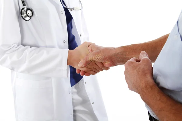 Handshake - doctor and man — Stock Photo, Image