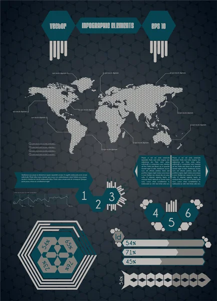 Infographic öğeleri kümesi — Stok Vektör