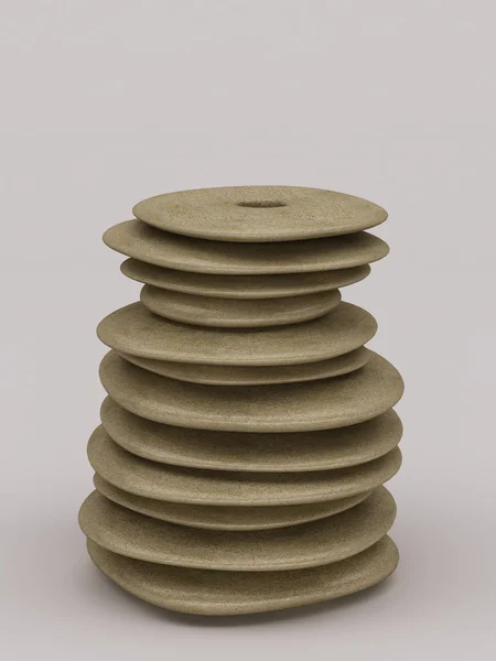 Vase abstrait conçu en pierre — Photo