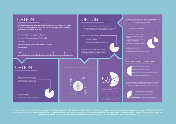 Tile Info Graph Elementos —  Vetores de Stock